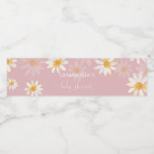 ワイルドフラワーベイビーシャワーカスタムウォーターボトルラベル ペットボトルラベル (シングルラベル)