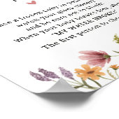 ワイルドフラワーベイビーシャワー私の水がゲームを破った ポスター (角)