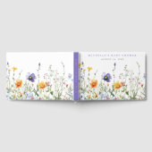 ワイルドフラワーベイビーシャワー ゲストブック (全面)