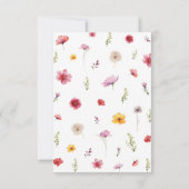 ワイルドフラワーベイビーシャワー サンキューカード (裏面)