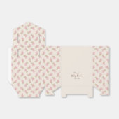 ワイルドフラワーベイビーシャワー 春の花 ピンクの可愛い フェイバーボックス (折り畳みなし)