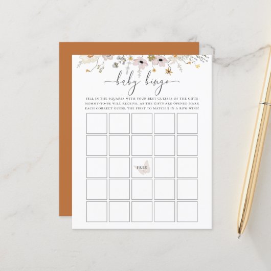 ワイルドフラワーベイビービンゴゲーム (正面/裏面インサイチュ)