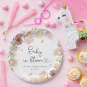 ワイルドフラワーベイビー咲き誇るベイビーシャワー ペーパープレート (パーティー)