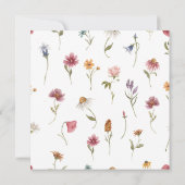 ワイルドフラワーベイビー洗礼招待状 招待状 (裏面)