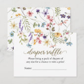 ワイルドフラワーベイビー イン ブルーム おむつくじ カード (正面/裏面)