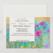 ワイルドフラワーベイビー フラワーベイビーシャワーの招待状 招待状 (正面/裏面)