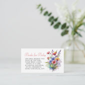 ワイルドフラワーベイビー 開花 水彩 封入カード エンクロージャーカード (スタンド正面)