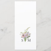 ワイルドフラワーベビシャワーメニュー メニュー (裏面)