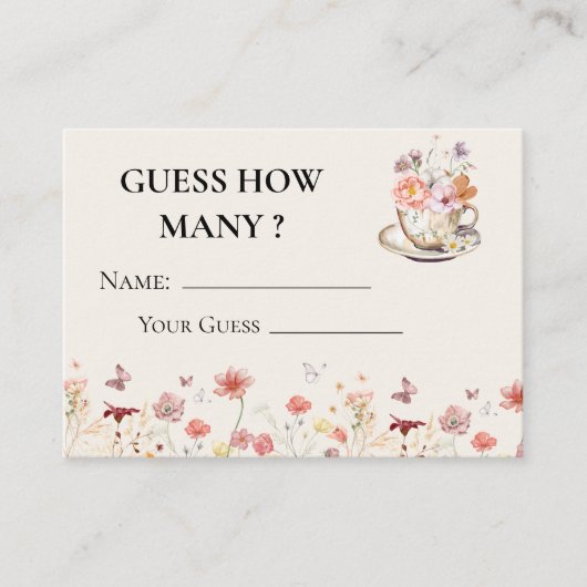 ワイルドフラワーベビーが醸造している推測どのくらいでゲーム エンクロージャーカード (正面)