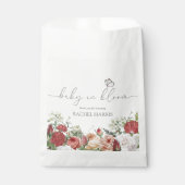 ワイルドフラワーベビーの開花ガール好意ギフトラベル フェイバーバッグ (正面)