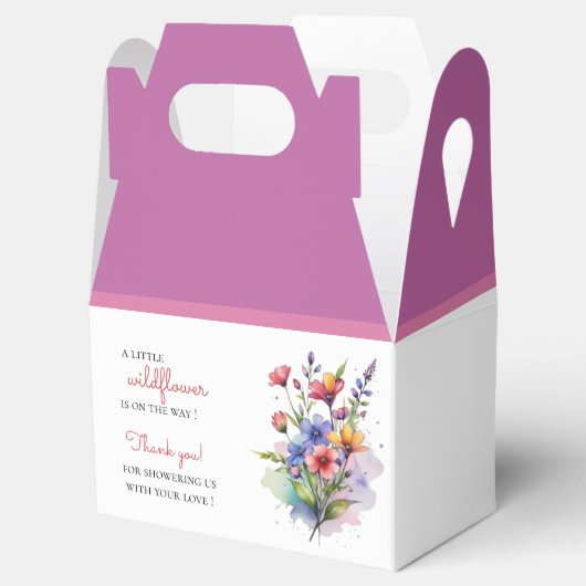 ワイルドフラワーベビーの開花水色フローラ フェイバーボックス (オープン)