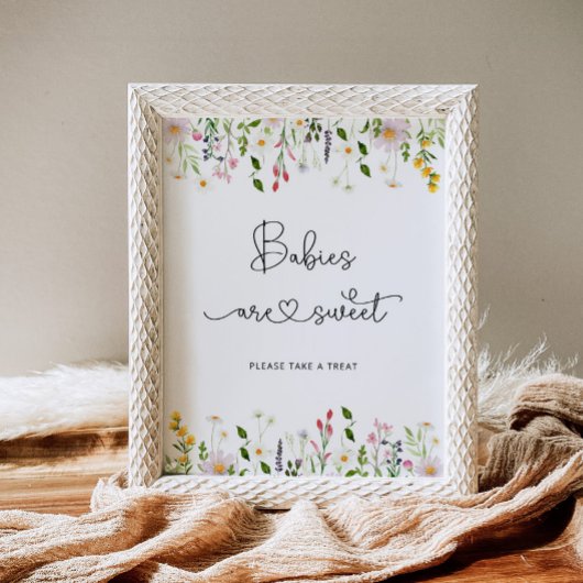 ワイルドフラワーベビーは甘いポスター ポスター