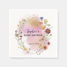 ワイルドフラワーベビーインカクテル開花 スタンダードカクテルナプキン