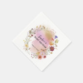 ワイルドフラワーベビーインカクテル開花 スタンダードカクテルナプキン (角)