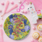 ワイルドフラワーベビーイン開花ガーデンフローラベビーシャワー ペーパープレート (パーティー)