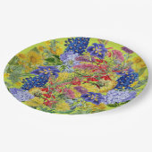 ワイルドフラワーベビーイン開花ガーデンフローラベビーシャワー ペーパープレート (アングル)