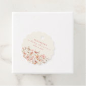 ワイルドフラワーベビーイン開花ガールベビーシャワー フェイバータグ (インサイチュ)