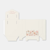 ワイルドフラワーベビーイン開花ガールベビーシャワー フェイバーボックス (折り畳みなし)