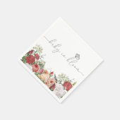 ワイルドフラワーベビーイン開花ガール スタンダードカクテルナプキン (角)