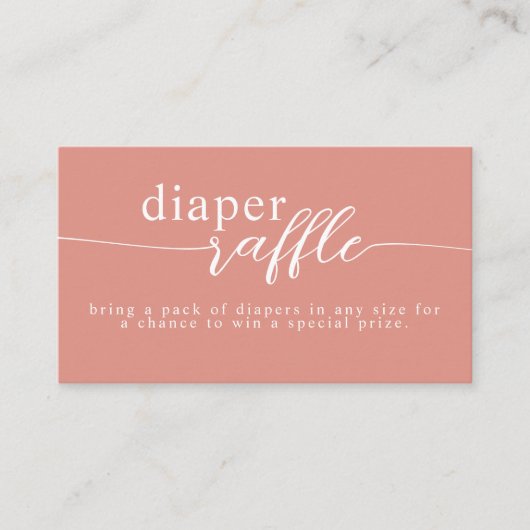 ワイルドフラワーベビーイン開花シャワーおむつラッフル エンクロージャーカード (正面)