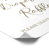 ワイルドフラワーベビーイン開花ベビーシャワーおむつラッフル ポスター (角)