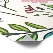 ワイルドフラワーベビーイン開花ベビーシャワーウェルカム ポスター (角)