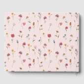 ワイルドフラワーベビーイン開花ベビーシャワーゲストブック ゲストブック (裏面)