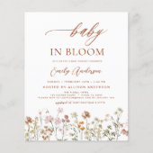 ワイルドフラワーベビーイン開花ベビーシャワーテラコッタ (正面)