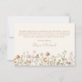 ワイルドフラワーベビーイン開花ベビーシャワーテラコッタ サンキューカード (裏面)