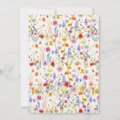 ワイルドフラワーベビーイン開花ベビーシャワーテラコッタ サンキューカード (裏面)