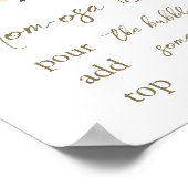 ワイルドフラワーベビーイン開花ベビーシャワー桃佐徴候 ポスター (角)