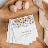 ワイルドフラワーベビーイン開花ベビーシャワー スタンダードカクテルナプキン