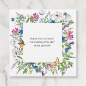 ワイルドフラワーベビーイン開花ベビーシャワー フェイバータグ (裏面)