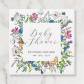 ワイルドフラワーベビーイン開花ベビーシャワー フェイバータグ (正面)