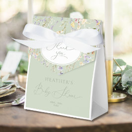 ワイルドフラワーベビーイン開花ベビーシャワー フェイバーボックス