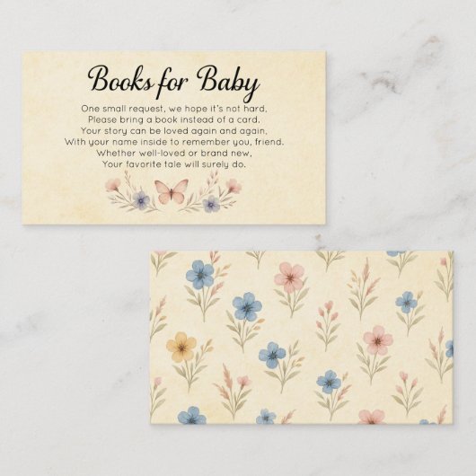 ワイルドフラワーベビーイン開花ベビー エンクロージャーカード (正面/裏面)