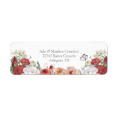 ワイルドフラワーベビーイン開花差出人住所 ラベル (正面)