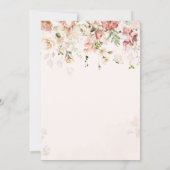 ワイルドフラワーベビーイン開花赤面フローラベビーシャワー 招待状 (裏面)