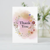 ワイルドフラワーベビーイン開花 サンキューカード (スタンド正面)