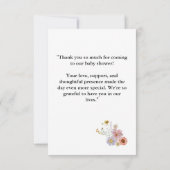 ワイルドフラワーベビーイン開花 サンキューカード (裏面)