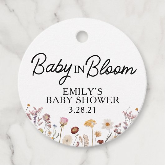 ワイルドフラワーベビーイン開花 フェイバータグ (正面)