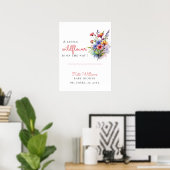 ワイルドフラワーベビーイン開花 ポスター (ホームオフィス)