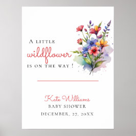 ワイルドフラワーベビーイン開花 ポスター