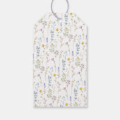 ワイルドフラワーベビーシャワーありがとうギフトラベル ギフトタグ (裏面)