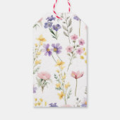 ワイルドフラワーベビーシャワーありがとう ギフトタグ (裏面)