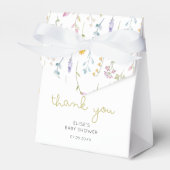 ワイルドフラワーベビーシャワーありがとう フェイバーボックス (正面サイド)