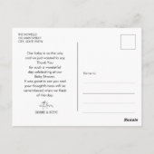 ワイルドフラワーベビーシャワーありがとう ポストカード (裏面)