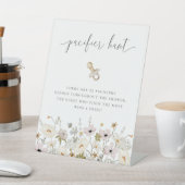 ワイルドフラワーベビーシャワーおしゃぶり狩り 台座サイン (インサイチュ)