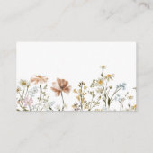 ワイルドフラワーベビーシャワーおむつラッフル エンクロージャーカード (裏面)