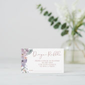 ワイルドフラワーベビーシャワーおむつラッフル エンクロージャーカード (スタンド正面)